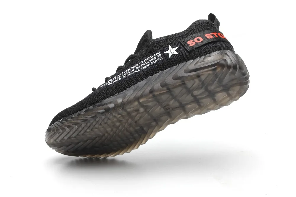 Мужская Рабочая обувь со стальным носком Повседневные Дышащие уличные кроссовки