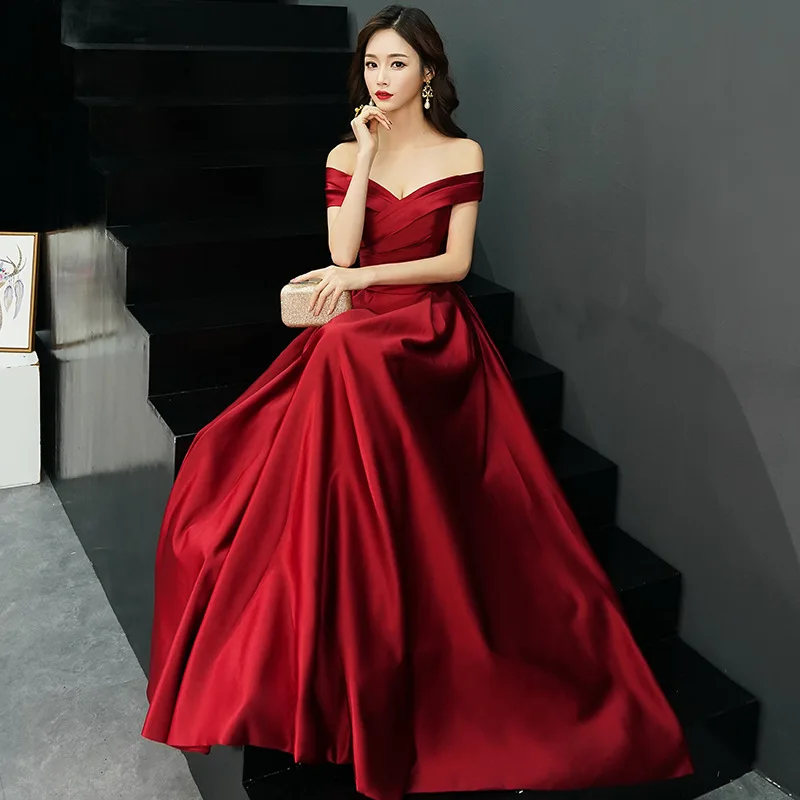 Китайское Восточное короткое вечернее платье Cheongsam с открытыми плечами