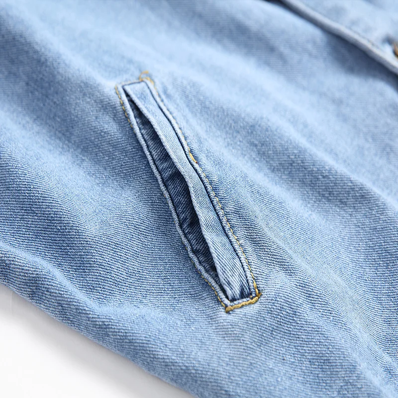 LEDINGSEN новые дизайнерские синие панк джинсовые куртки для мужчин Vinage Slim Fit