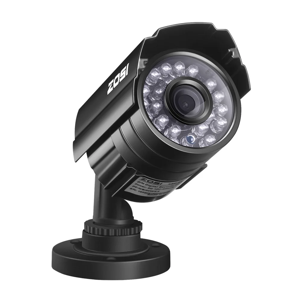 ZOSI HD CMOS 800TVL CCTV камера IR LED водонепроницаемая наружная/внутренняя ночное видение 65ft безопасности пуля с кронштейном на. - Фото №1