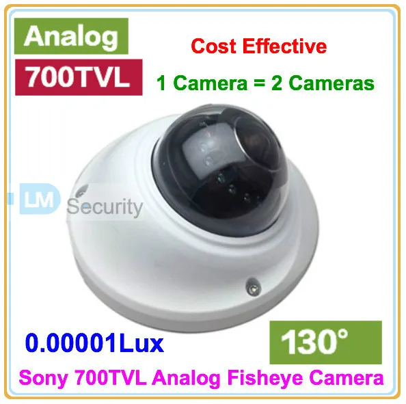 700TVL Супер низкая Lux День Ночь полный цвет Крытый Vandalproof мини камера рыбий глаз 130