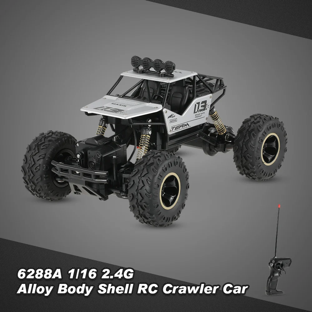 Goolrc мини Радиоуправляемый автомобиль 1/16 2 4G 6288A алюминиевый сплав металлический