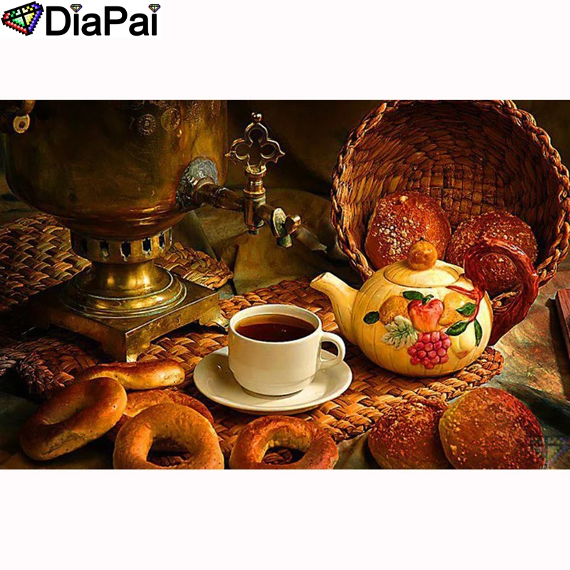 

DIAPAI 100% Full Square/Round Drill 5D DIY Diamond Painting "Bread pot cup" Diamond Embroidery Cross Stitch 3D Decor A18699