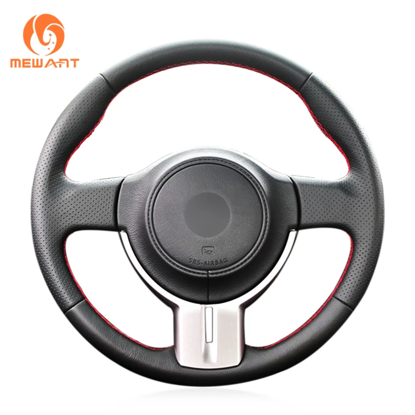 MEWANT черная искусственная кожа Чехол рулевого колеса автомобиля для Toyota 86 2012-2015