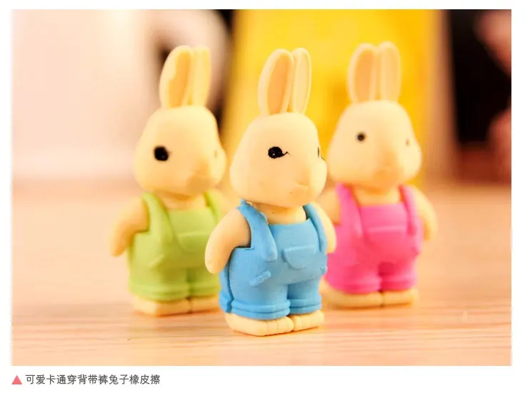 Kawaii ластик с кроликом мультфильм для детей подарок школьные принадлежности