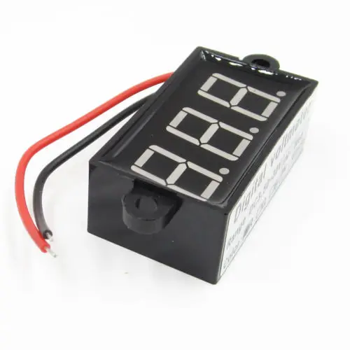 DC 3.5-30V Digital Voltmeter Voltage Test Module Waterproof 3Bit Red 0.56'' | Электроника