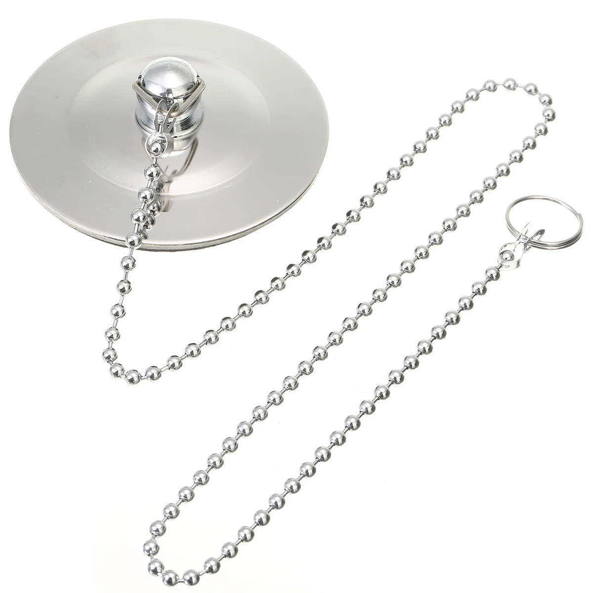 

Хромированная пробка для слива с цепью, стопор для кухни, ванной комнаты, ванны, раковины