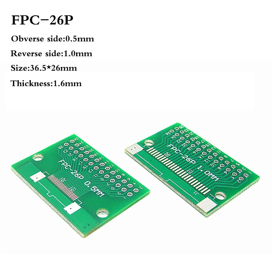 5 шт. FFC/FPC плата адаптера 6P 8P 10P 12P 20P 24P 26P 30P 40P 50P 60P пластина 0,5 1,0 мм до 2,54 мм плоский кабель Разъем для PCB ЖК-дисплей
