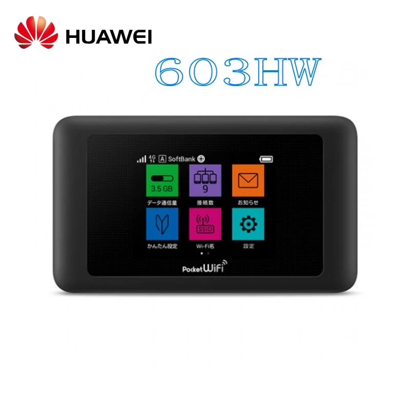 Разблокированный huawei 603hw роутер поддержка английского 4g lte sim wifi мобильный 5g LTE Adanced WiFi роутер Cat11 сенсорный ЖК Карманный WiFi