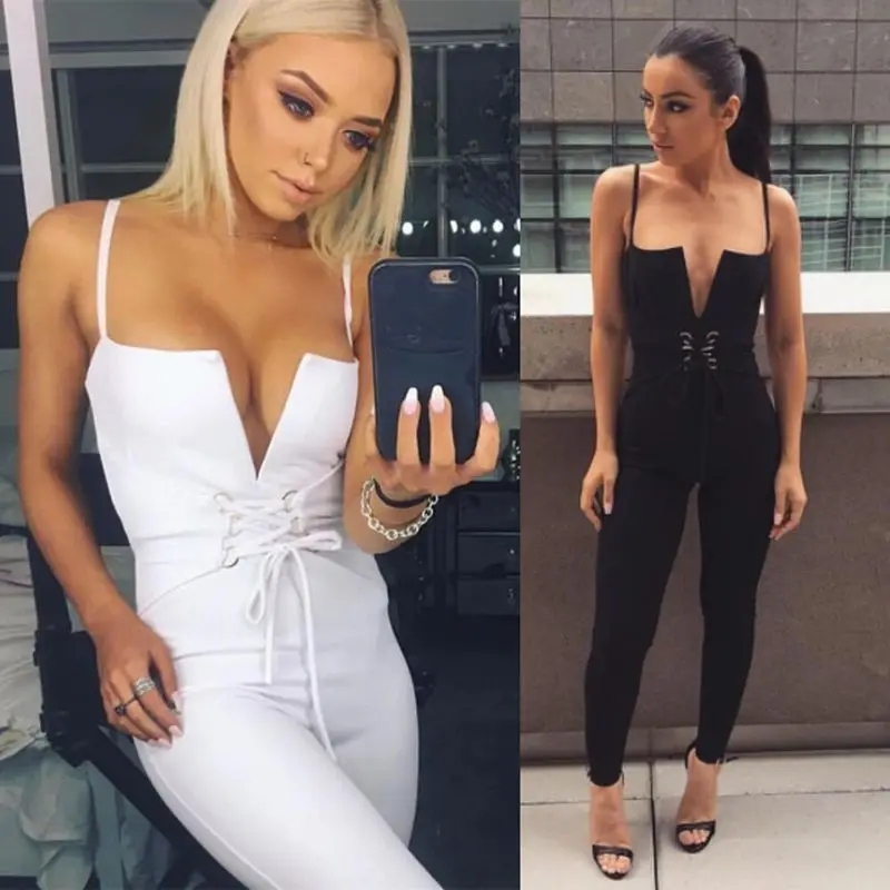 Для женщин Sexy V Средства ухода за кожей шеи блестками завязки черный белый цвет
