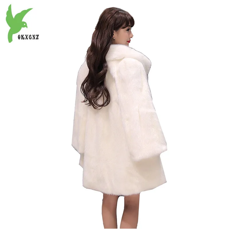 Зимние женские пальто из искусственного меха новая модная однотонная