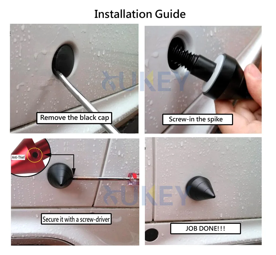 Комплект для защиты от столкновений передний и задний защитный бампер с круглой