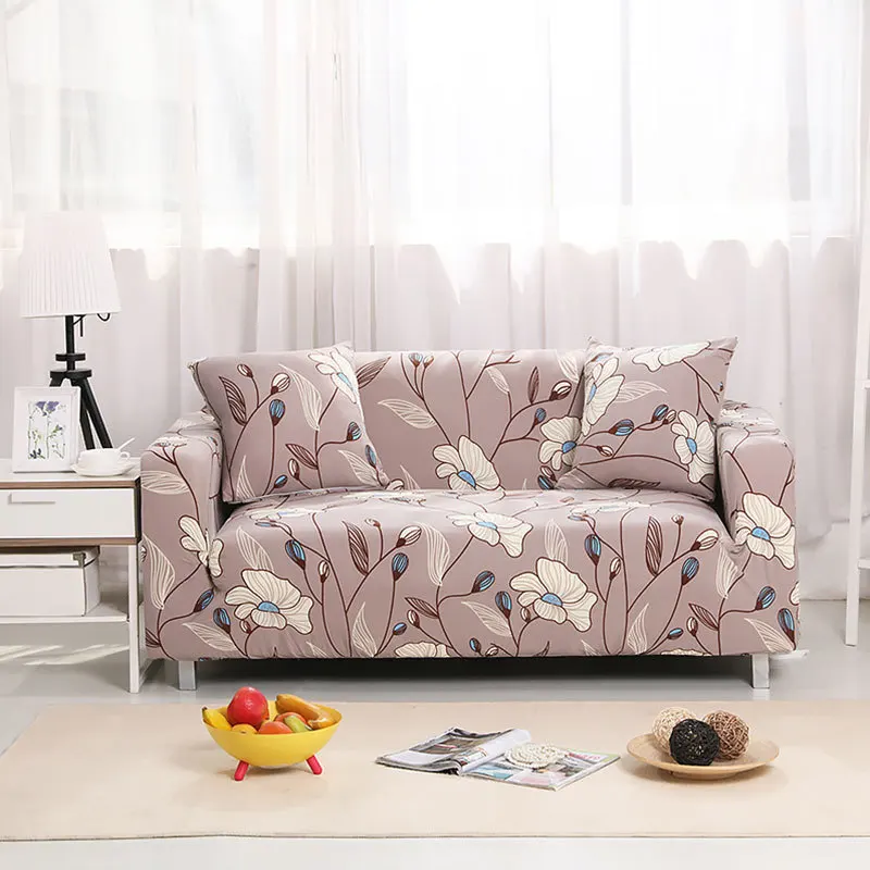 1 шт. цветок лист шаблон мягкий стрейч диван Обложка Home Decor спандекс чехлы для