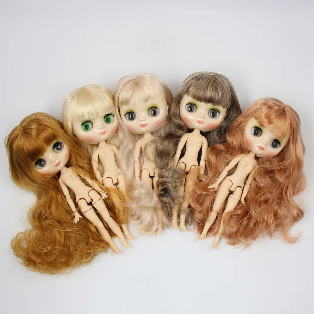 Кукла middie blyth, 20 см, Обнаженная кукла для тела, с белой кожей, разные пластины для лица, цветные волосы и руки, как подарок