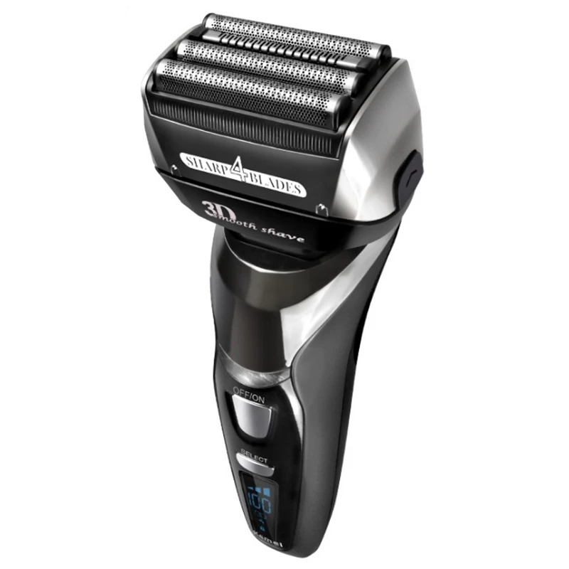 

3 speed wet dry rechargeable shaver cleaning electric shaver beard electric razor for men facial shaving machine cord cordless