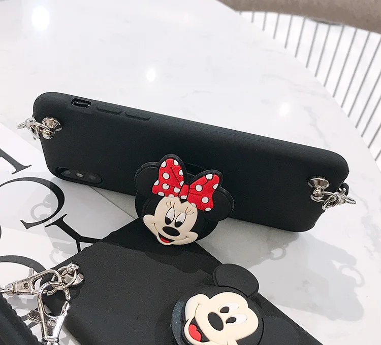 Новый чехол для iPhone X/XS Мягкий силикон задняя крышка 7/8 plus милый мультяшный