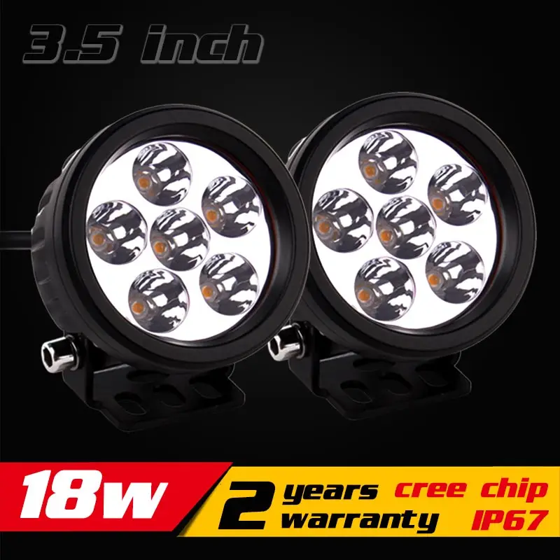 

3.5" 18w LED Work Light 12v 24v IP67 SUV Truck Tractor ATV Offroad Fog Light Spot LED Worklights External Light Save on 27w