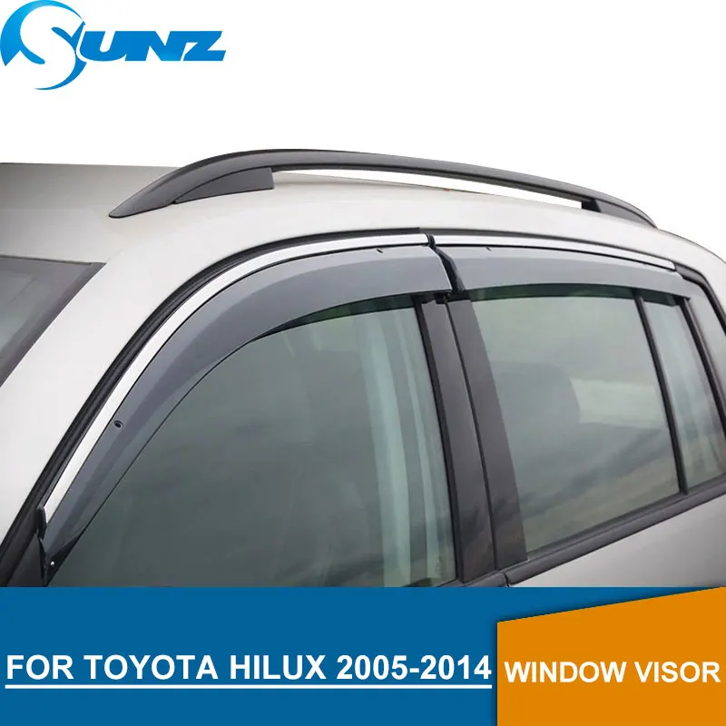 Боковое окно дефлектор для TOYOTA HILUX Vigo 2012 2013 2014 двойная кабина козырек Vent Shade