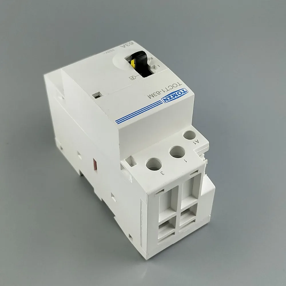 TOCT1 Американская классификация проводов 2р 63A 220 V/230 V 50/60HZ Din rail бытовой ac Контактор В соответствии с стандартом с ручным Управление переключатель 2NO или 1NO 1NC или 2NC