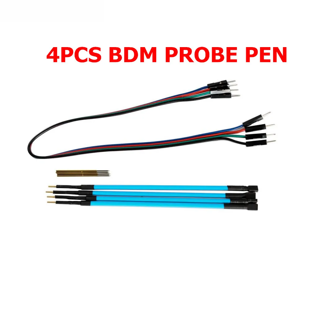 4PCS PROBE Светодиодный BDM Рамка 4 шт. зонд ручки с полными адаптерами BDM зонд 22 шт. лучший для KESS/KTAG/KTM/Fgtech/BDM100 работает вместе - Цвет: 4PCS PROBE