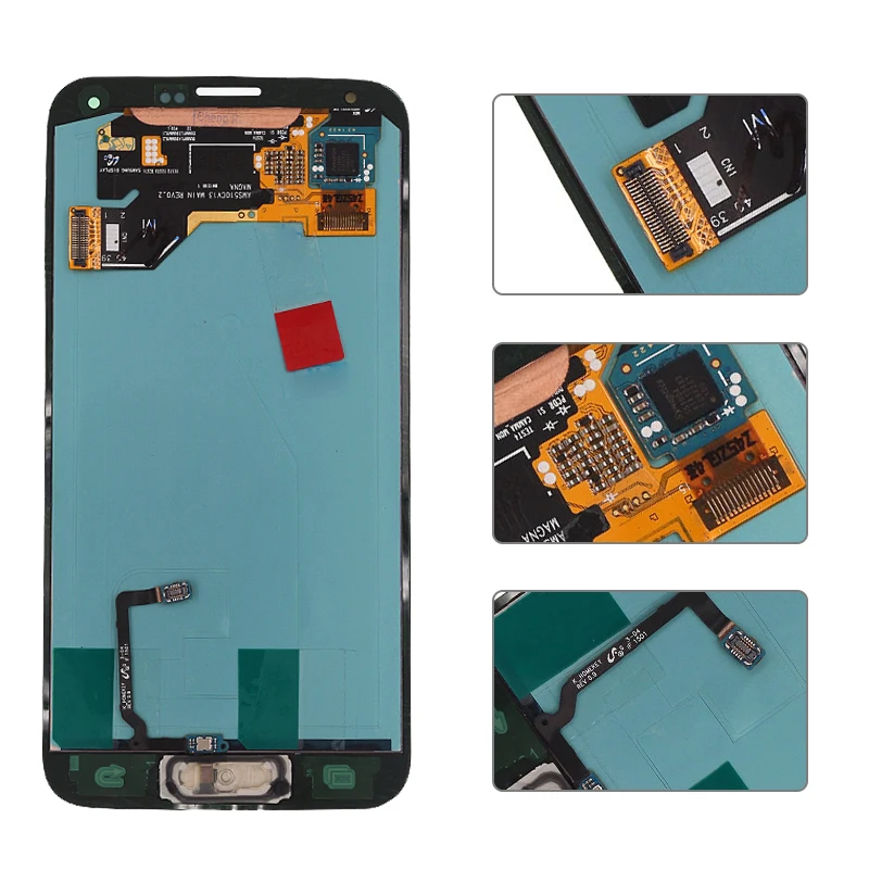 ЖК дисплей Pantalla для Samsung Galaxy S5 Дисплей i9600 G900 G900F G900M Экран сенсорный экран sm
