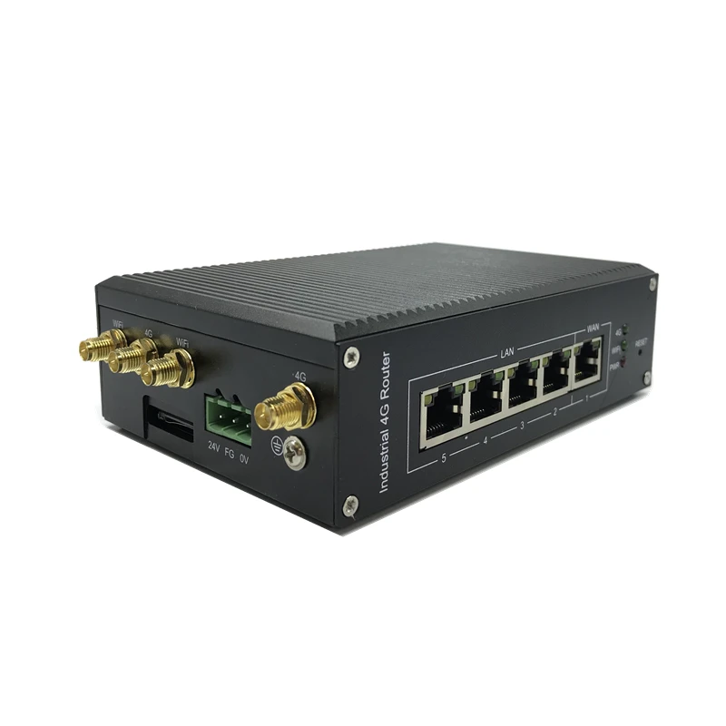 high speed 27dBm 300M industrial DIN rail 4g ltewireless router support openwrt ODM/OEM serial RS/485 industrial control WIFI