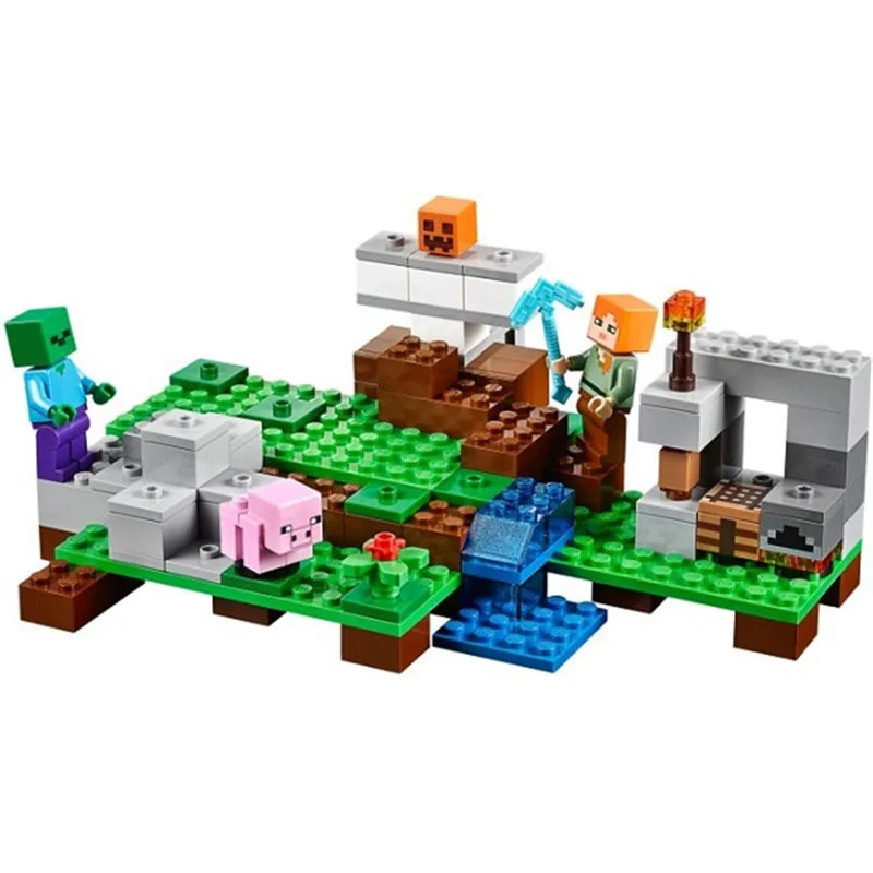 Бела Совместимость legoe minecrafte Железный голем Гигант мой мир зомби строительные