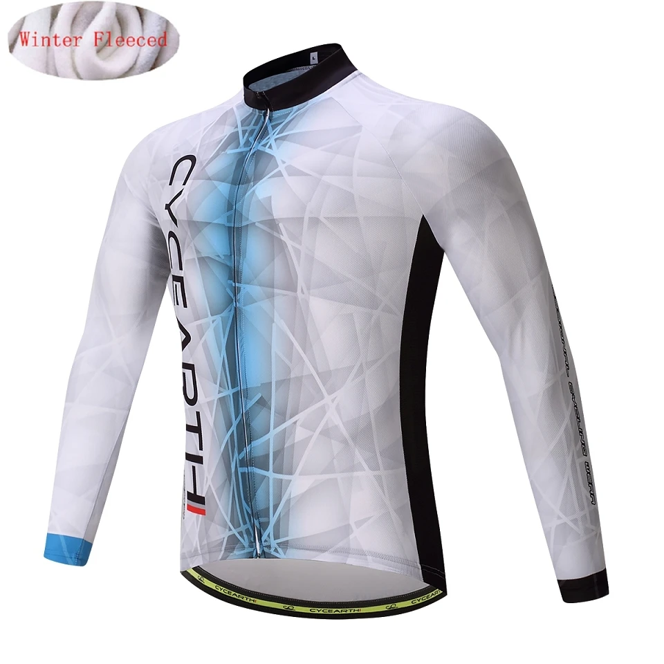 

Winter Thermal Fleece Cycling Jersey Warm Tops Jacket MTB Bicycle Clothing Bike Clothing Maillot Clothes MTB Racing