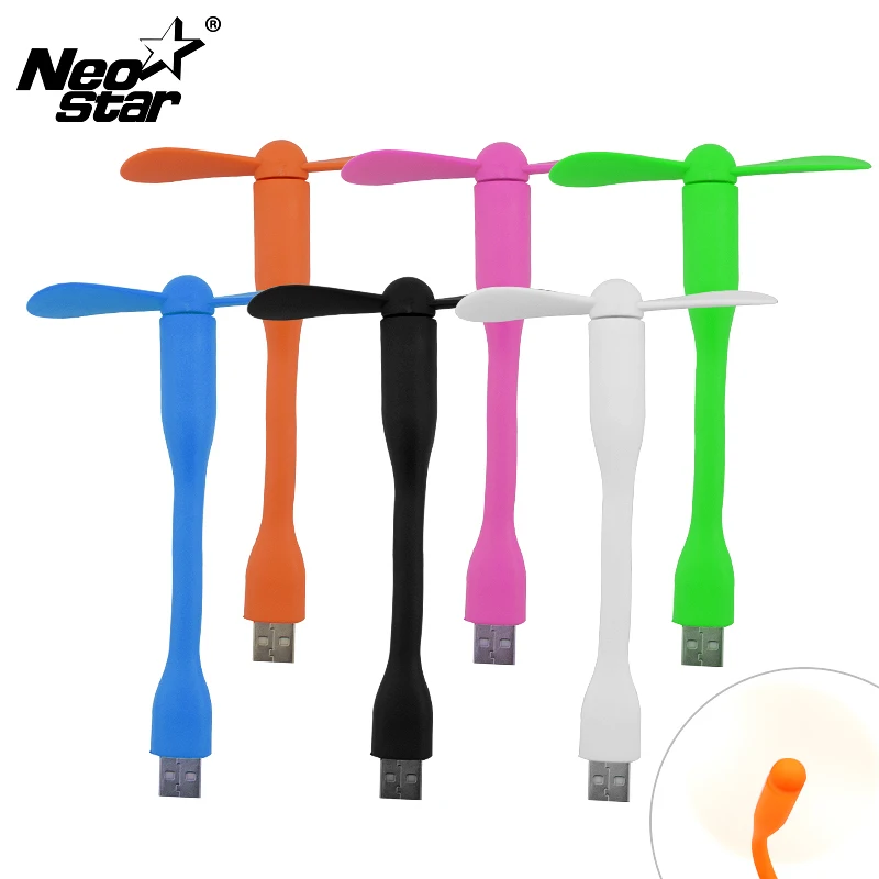 Portable USB Fan Flexible Mini removable USB Gadget Fan For Power Bank Notebook Computer Summer USB Gadgets USB Output Hot Sale