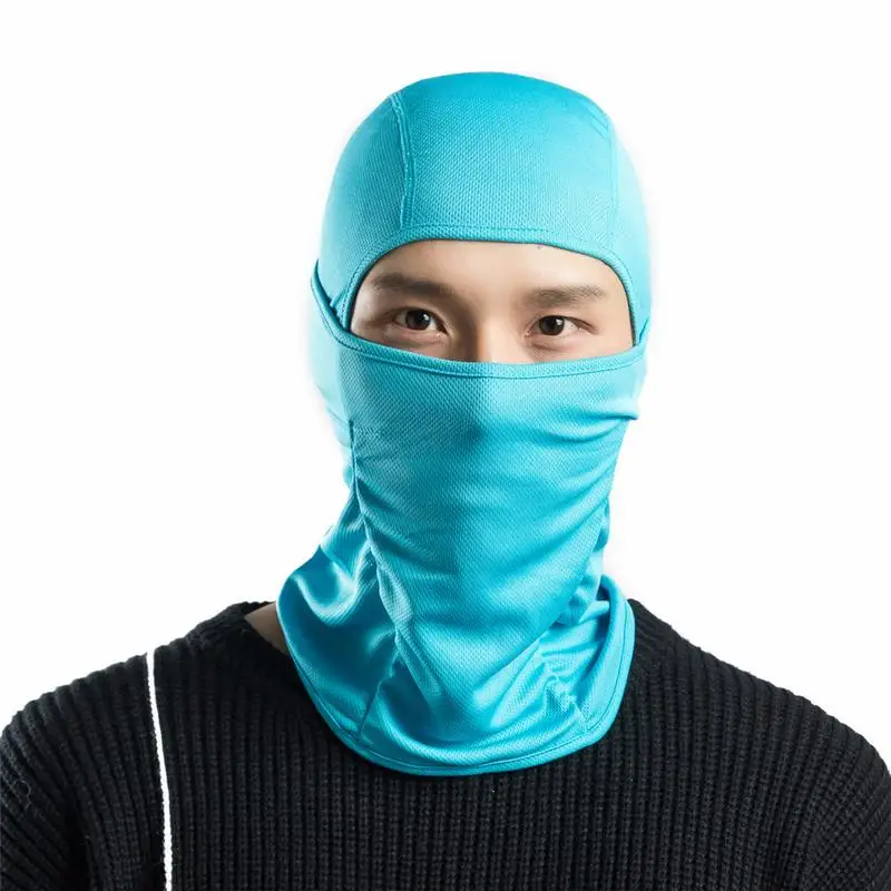 Blue Открытый езда маска из лайкры ветрозащитный солнцезащитный защита от пыли головной убор удобный светильник и дышащая маска в масках - Цвет: Blue