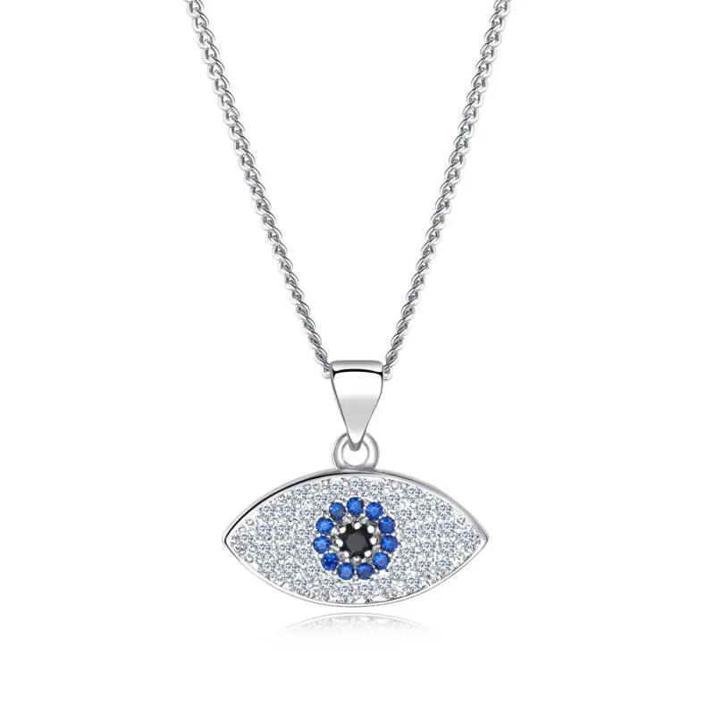 Очаровательные злой Подвески глаза ожерелье s кристалл от Swarovski эффектные