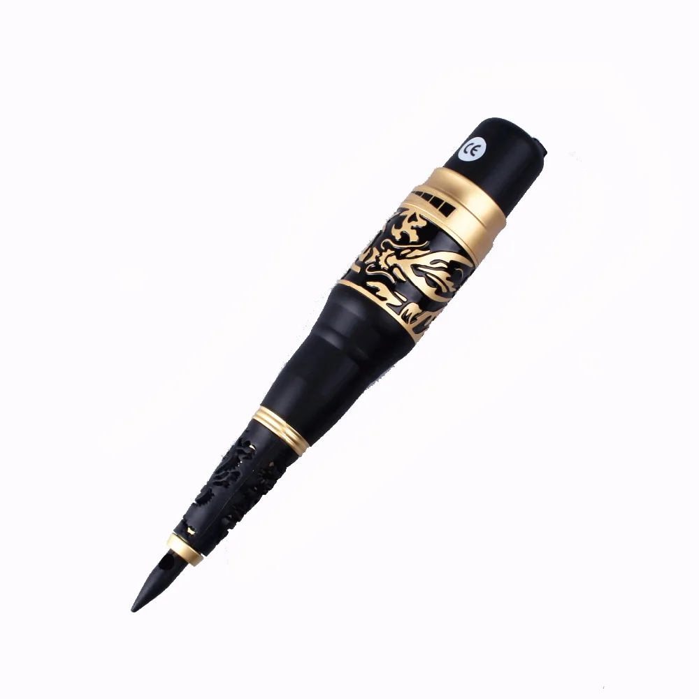 Золотой электрический Дракон MachinePen Профессиональный PMU тату пистолет для бровь
