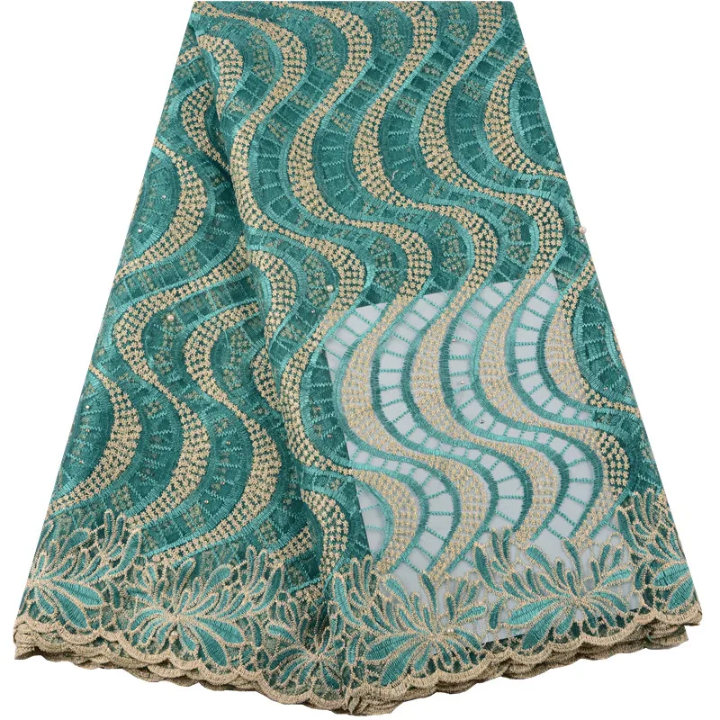 

Sky Blue African Tulle Lace Fabric With Stones High Quality 2019 French Net Lace Fabric For Women Christmas Party Dress S1442