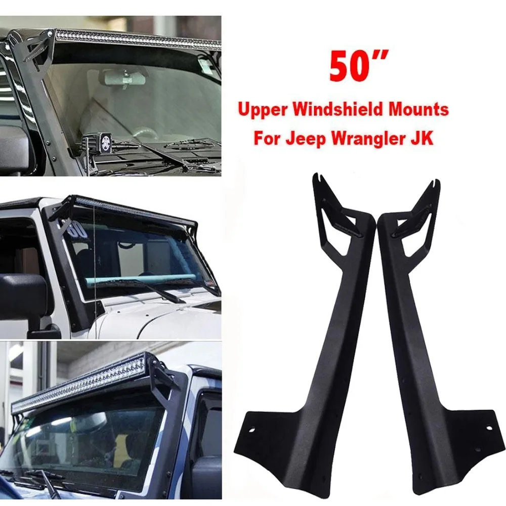 2 шт. 52 дюйма светильник вая панель передний бампер номерной знак кронштейн