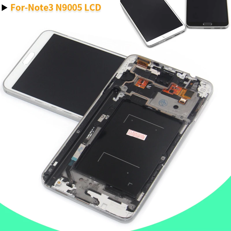 N9005 ЖК-дисплей для Samsung Galaxy NOTE 3 Note3 сенсорный экран с дигитайзером рамка сборка