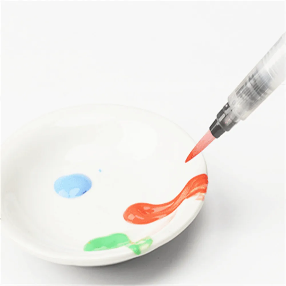 Акварельные кисти с 6 цифрами маркеры для рисования резервуар воды ручка