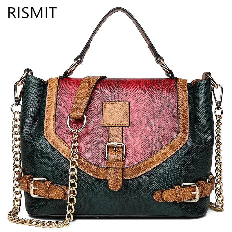 2019 Direct Selling Bolsas Feminina Rsimti High Quality Women Snake Small Square Pattern Purse Handbags Shoulder Bag Wild Chq21 | Багаж и