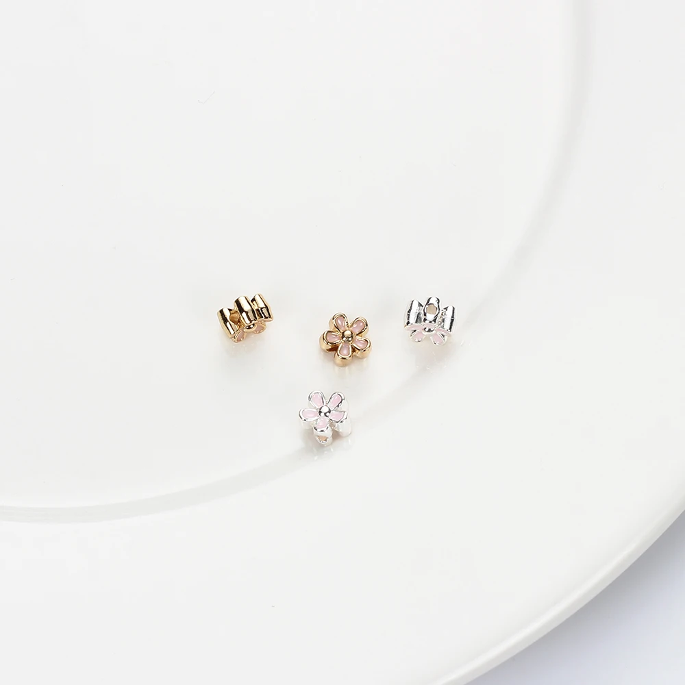 Винтажные бусины MEIBEADS из цинкового сплава роспись цветок разделитель для