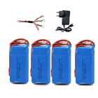 Литий-полимерный аккумулятор для радиоуправляемого передатчика Spektrum dx6e DX6 2S, 7,4 В, 2500 мА  ч, 8c