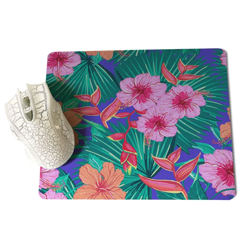 Коврик для мыши MaiYaCa с тропическим цветочным рисунком размер 25x29 см|design mousepads|mousepad