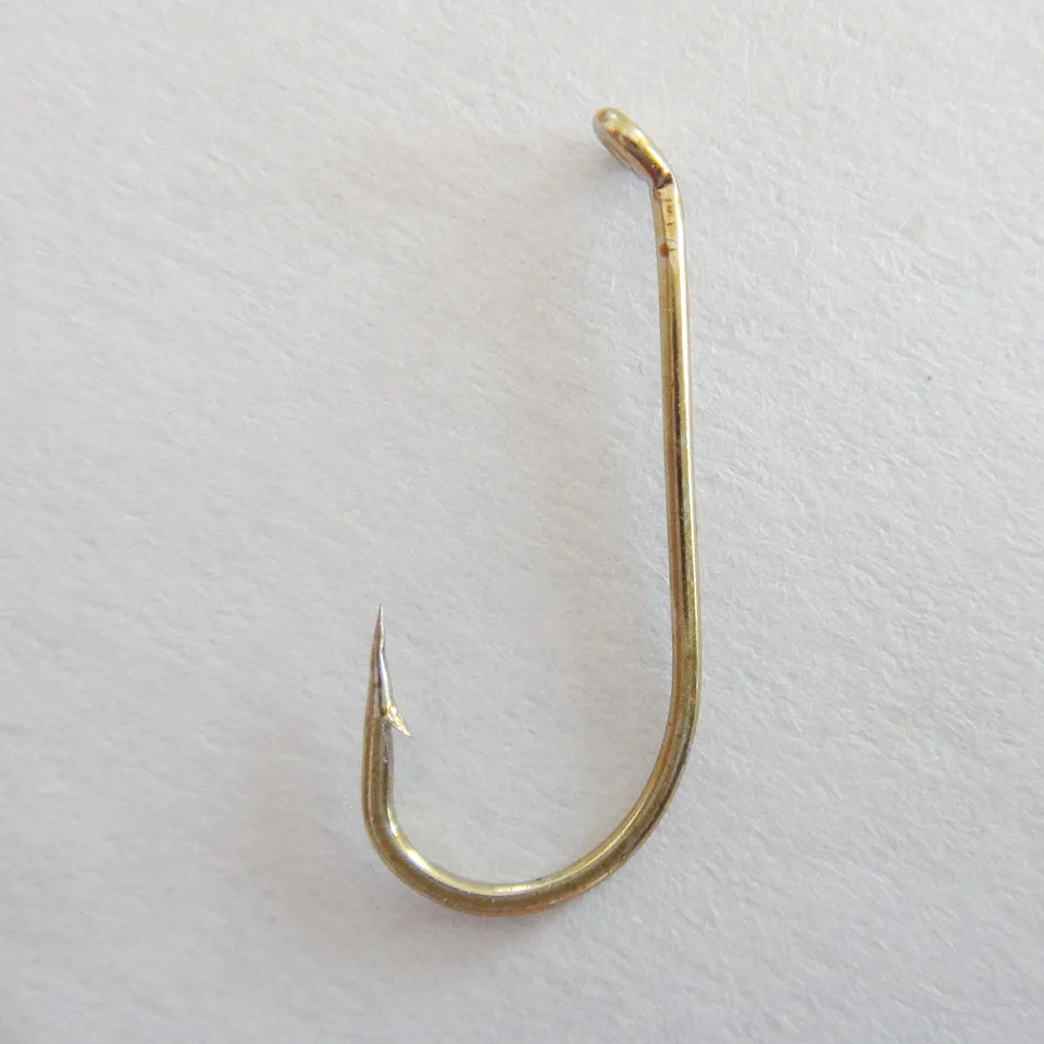 100 шт. классические Крючки с отвернутым глазом кованой бронзовой отделкой|fly hook|ring