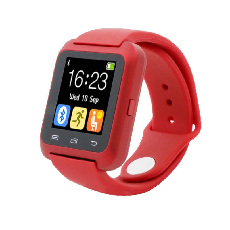 2016 Bluetooth Смарт часы U80 наручные цифровые спортивные для IOS Android Samsung телефон