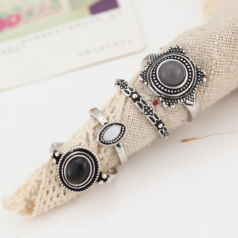 4 шт. женские кольца в стиле ретро | Украшения и аксессуары