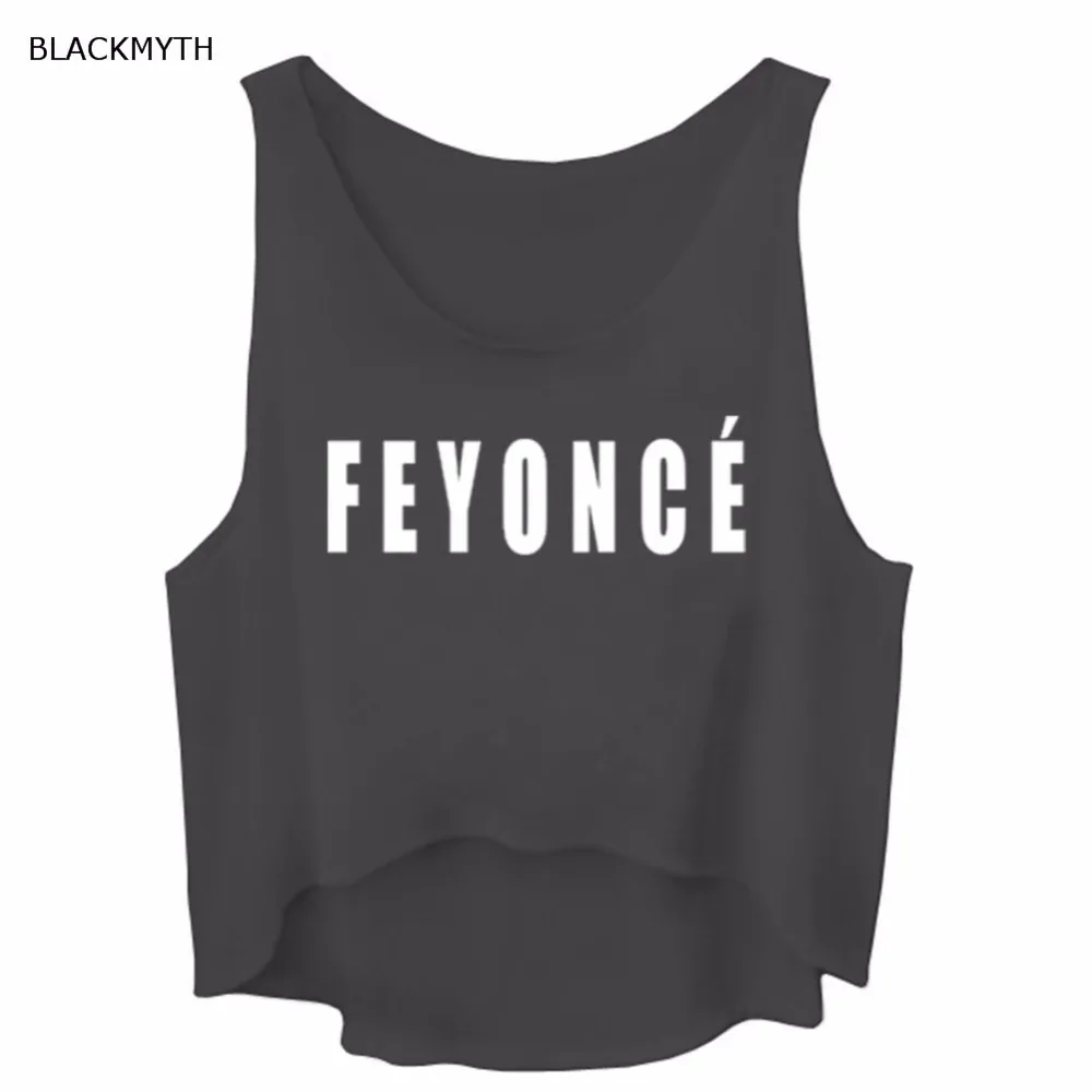 Blackmyth feyonce с буквенным принтом черный серый Для женщин круглым вырезом Рубашки