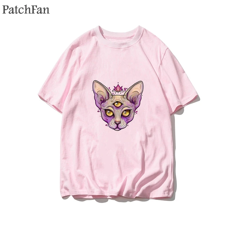 Patchfan Сфинкс Кот гладильная передача патчи термопресс наклейки для семьи Прекрасный Патч Аппликация «сделай сам» для родителей-детей A1752