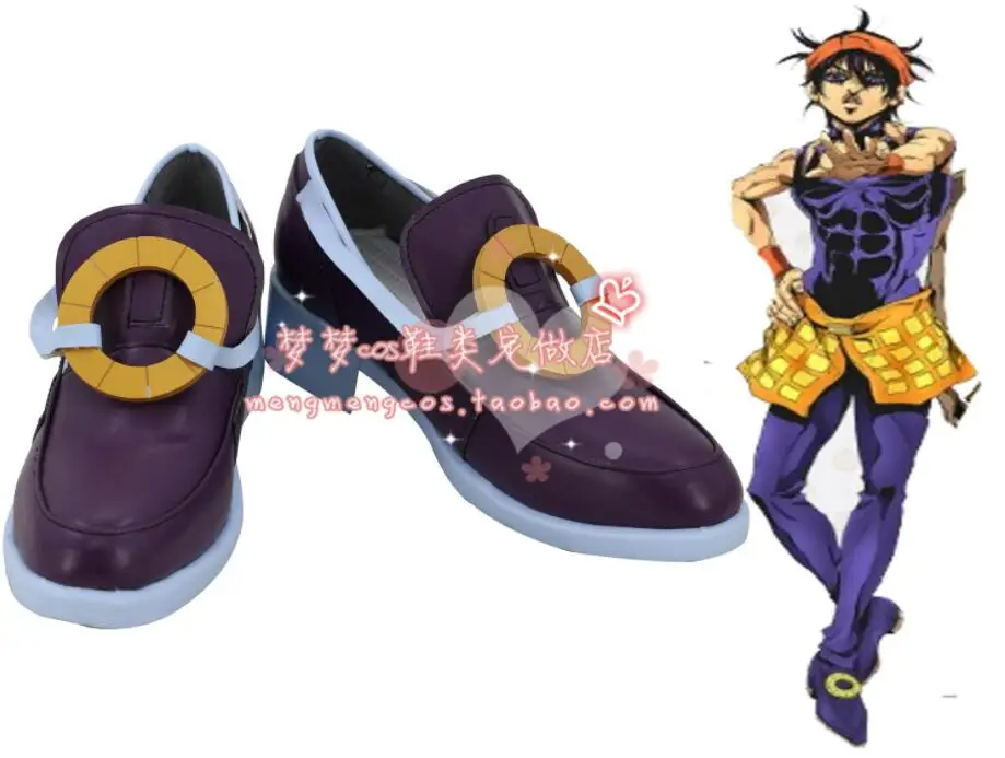 Boots Необычные приключения Джоджо Ghirga Narancia косплей костюм только юбка волосы парик обувь - Цвет: Boots