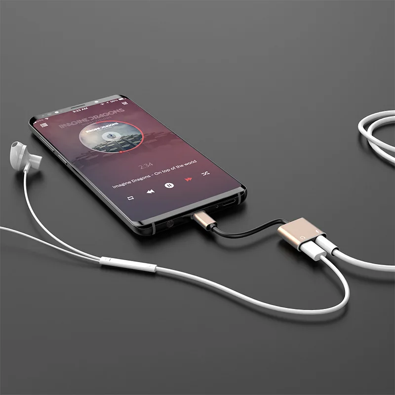 Подходит для xiaomi наушники адаптер type c до 3 5 Letv зарядка прослушивание музыки и