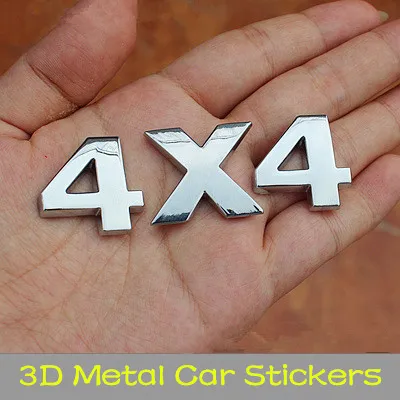 Хит продаж оптовая продажа 3D чистого металла наклейки Универсальный 4X4