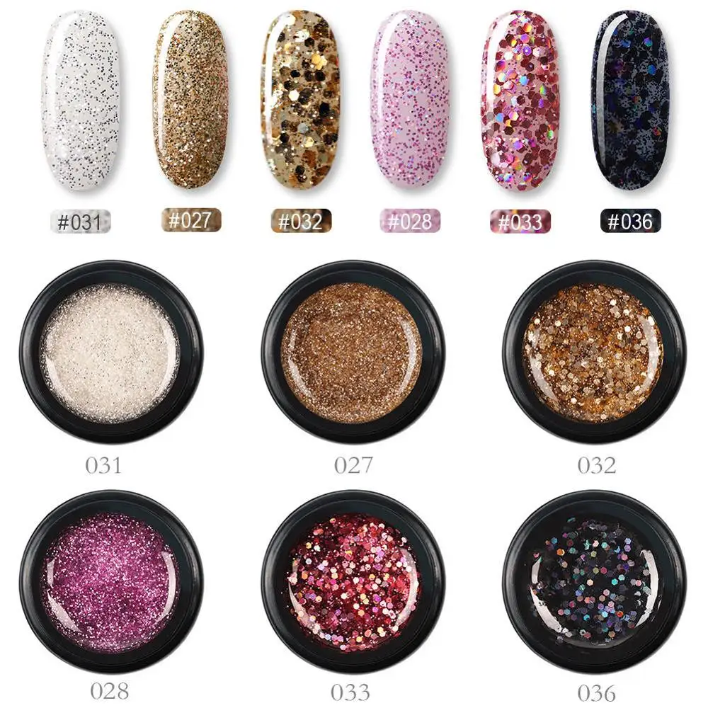 6PCS Set 01 Coscelia 36 Цвета 6 шт./компл. художественный дизайн ногтей, салонный уход; Ультрафиолетовый гель Краски био-Гели Soak Off Краски гель Лаки ногтей художественный Гель-лак для ногтей маникюр - Цвет: 6PCS Set 01