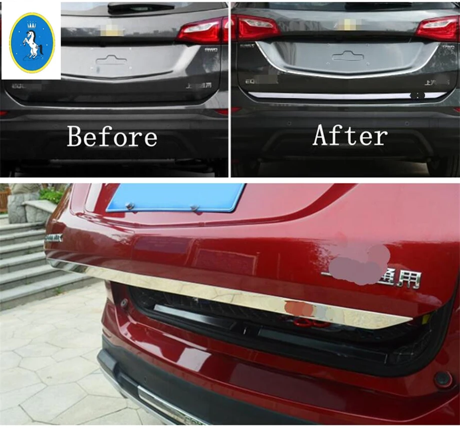 

Yimaautotrims Accessory Rear Tailgate Trunk Door Strip Cover Trim Stainless Steel Fit For Chevrolet Equinox 2017 2018 2019 2020
